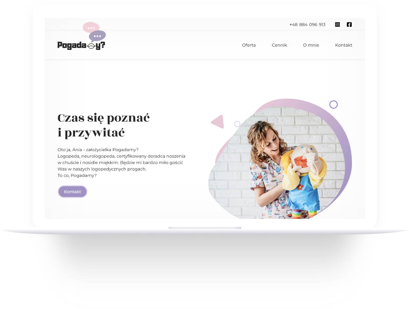 The final result: pogadamy.net website The final result: pogadamy.net website